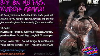 Lady Dimitrescu - Carried my face, Vampire Mommy! (18 EroAudio)